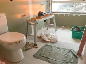 Bathroom undergoing renovation